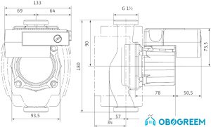 Циркуляционный насос Wilo Stratos ECO-Z 25/1-5