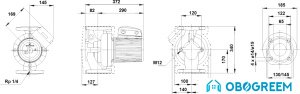 Насос Grundfos UPS 65-120 F