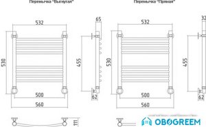 Полотенцесушитель Сунержа Богема 500x500