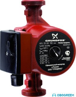 Циркуляционный насос Grundfos UPS 25-60 180