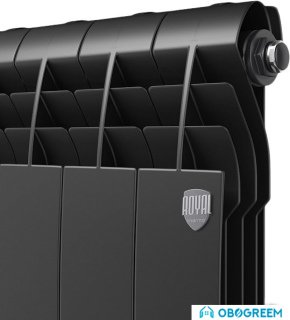 Алюминиевый радиатор Royal Thermo Biliner Alum 500 Noir Sable (8 секций)