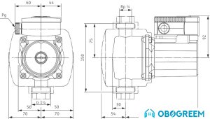 Циркуляционный насос Wilo TOP-Z 20/4 (1~230 V, PN 10, Inox)