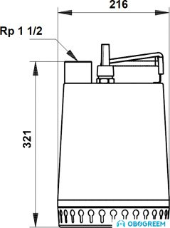 Дренажный насос Grundfos Unilift AP12.40.04.A1