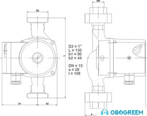 Циркуляционный насос IMP Pumps SAN 15/40-130 (979521765)