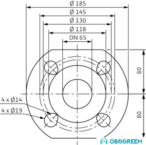 Циркуляционный насос Wilo Yonos MAXO 65/0,5-9