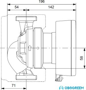Циркуляционный насос Grundfos Magna1 25-60