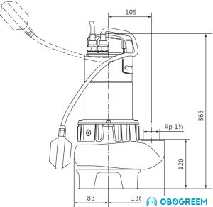 Дренажный насос Wilo Drain TC 40/8