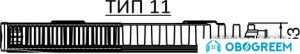 Стальной панельный радиатор Korado Radik Klasik тип 11 500x2000