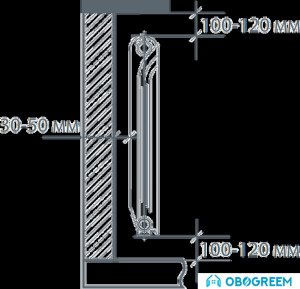 Алюминиевый радиатор Royal Thermo Revolution 500 (14 секций)