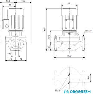 Циркуляционный насос Grundfos TP 32-120/2