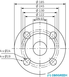 Циркуляционный насос Wilo TOP-SD 65/13 (3~400/230 V, PN 6/10)