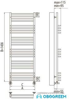 Полотенцесушитель TERMINUS Соренто П18 (530x1456)
