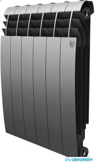 Биметаллический радиатор Royal Thermo BiLiner 500 Silver Satin (14 секций)