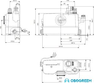 Канализационная установка Grundfos Sololift2 WC-3