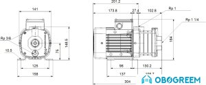 Многоступенчатый насос Grundfos CM 5-3 A-R-A-E-AVBE