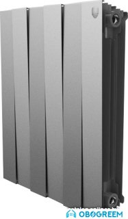 Биметаллический радиатор Royal Thermo PianoForte 500 Silver Satin (11 секций)