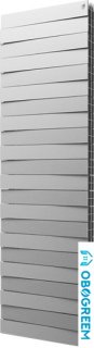 Биметаллический радиатор Royal Thermo Pianoforte Tower 500 Silver Satin (22 секции)