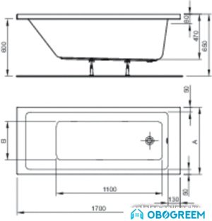 Ванна Ideal Standard Strada 170x75 [K260601]