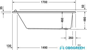 Ванна Duravit Starck tubs & showers 700335000000000