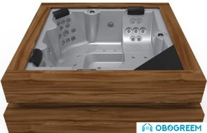 Ванна Aquavia Spa Cube Ergo (silver/walnut)