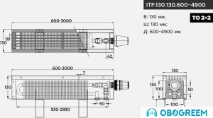 Конвектор itermic ITF.130.130.2100