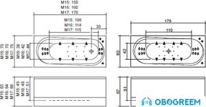 Ванна Balteco Modul 16 S2 160x70