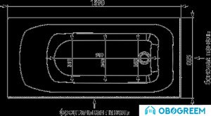 Ванна Aquanet Roma 160x70