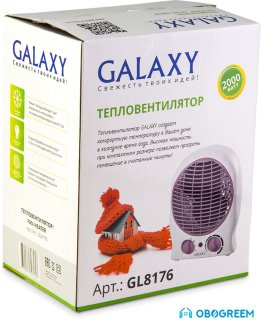 Тепловентилятор Galaxy GL8176 (белый/сиреневый)