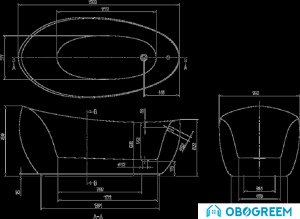 Ванна Villeroy & Boch Aveo new generation (UBQ194AVE9W1V) 190x95
