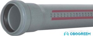 Труба Ostendorf HTEM - труба с раструбом 90x1500 114050