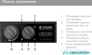 Тепловая пушка ZILON ZTV-2 NI