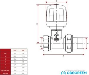 Запорная арматура ITAP Прямой ручной вентиль 294 3/4”