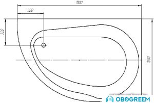 Ванна Aquatek Вирго 150x100R