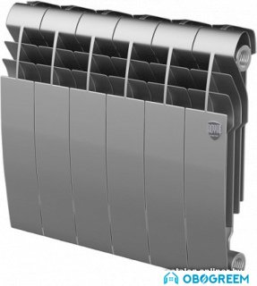 Биметаллический радиатор Royal Thermo Biliner 350 (Silver Satin, 2 секции)