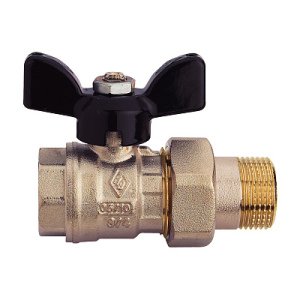 Кран шаровой RB (Rubinetterie Bresciane) EXPO-SFER 4604 1/2 НB американка бабочка