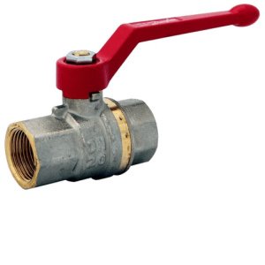 Кран шаровой латунь никель BVR Ду 100 Ру40 ВР полнопроходной рычаг Danfoss 065B8215