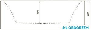 Ванна Aquanet Perfect 180x80