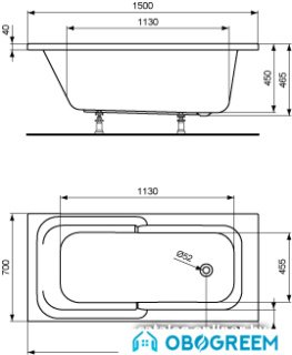 Ванна Ideal Standard Playa Bad 150x70 [T962401]