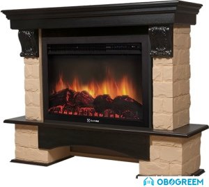 Портал Firelight Forte 30S (камень бежевый/шпон венге)
