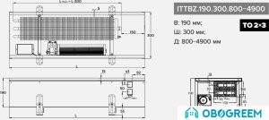 Конвектор itermic ITTBZ.190.300.4900