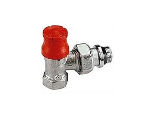 Клапан термостатический угловой 1/2" с преднастройкой GIACOMINI R401PTG (R401PX233)