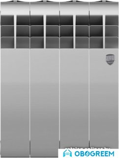 Биметаллический радиатор Royal Thermo BiLiner 350 Silver Satin (4 секции)