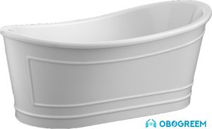 Ванна BelBagno BB32-MATT 168х90