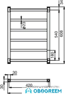 Полотенцесушитель Zehnder Stalox STXI-060-045