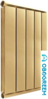 Алюминиевый радиатор Silver S 1000 (5 секций, золото муар)