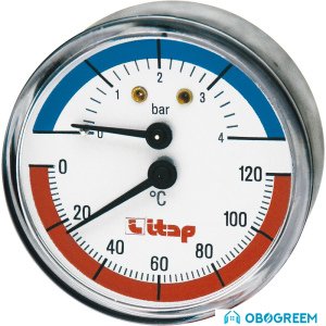 Запорная арматура ITAP Термоманометр осевое подключение 485 1/2