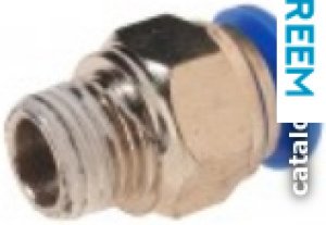 Фитинг RockForce Фитинг для пласт. трубок 10 мм с нар. резьбой 1/2 RF-SPC10-04