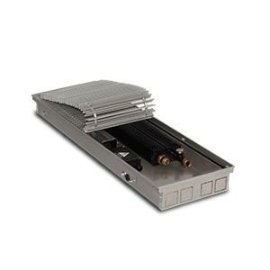 Внутрипольный конвектор PrimoClima PCVS75-1000 с вентилятором, решетка из алюминия анодированного в натуральный цвет