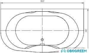 Ванна Aquatek Мелисса 180x95