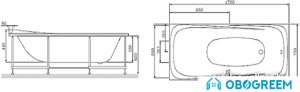 Ванна AM.PM W30A-170-075W-A 170x75